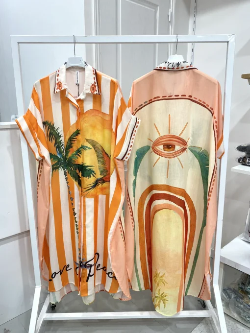 Robe chemise longue SUNSHINE
