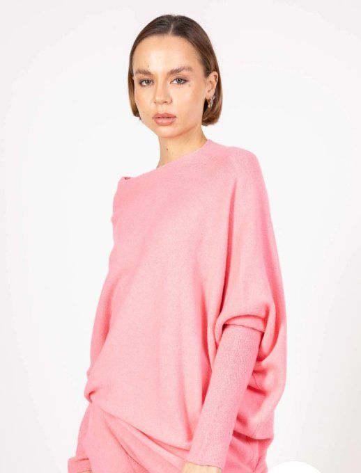 Pull asymétrique ILONA sans coutures 